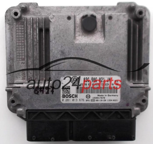 KOMPUTER STEROWNIK SILNIKA SEAT ALTEA LEON 1.9 TDI 03G906021JN, 03G 906 021 JN, 03G906021AB, 03G 906 021 AB, BOSCH 0281013676, 0 281 013 676