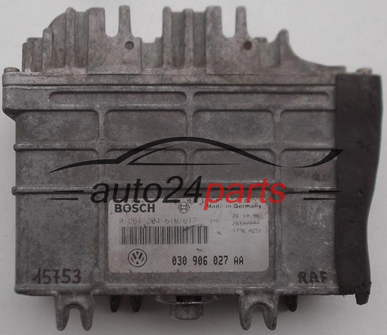 KOMPUTER STEROWNIK SILNIKA VW POLO 030906027AA, 030 906 027 AA, BOSCH 0261204616/617, 0 261 204 616, 0 261 204 617