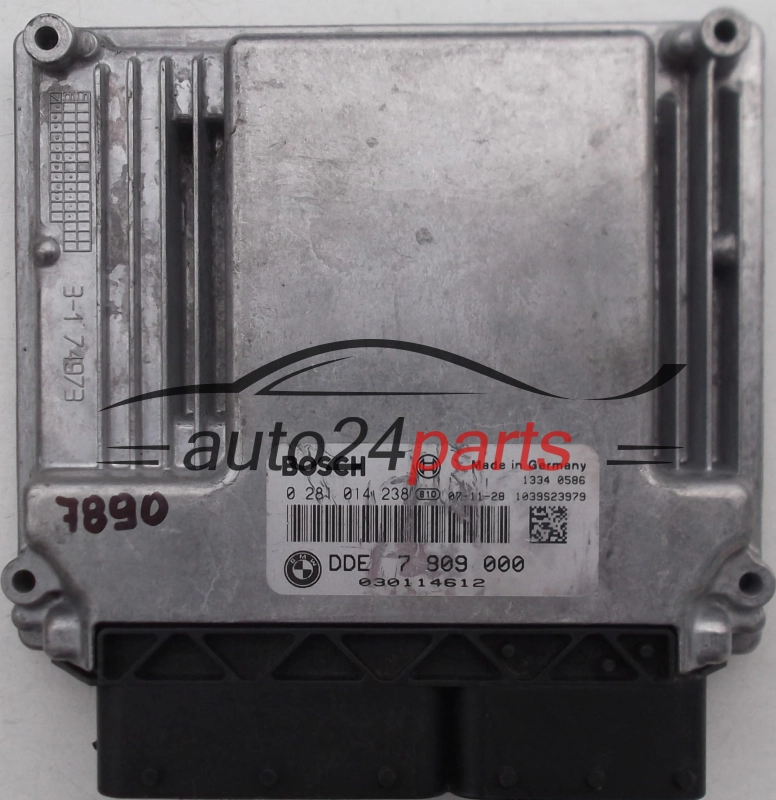 KOMPUTER STEROWNIK SILNIKA BMW 5 E60 520 2.0D BOSCH 0281014238, 0 281 014 238, DDE 7809000, 1039S23979