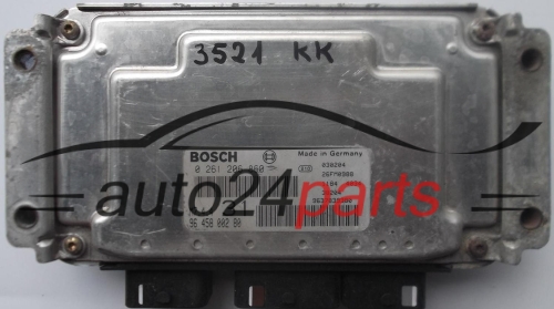 ECU ENGINE CONTROLLER CITROEN SAXO 1.6 VTS VTR BOSCH 0261206860, 0 261 206 860, 9637839380 id03, 96 378 393 80 id03, 9645800280, 96 458 002 80, M7.4.4 31 