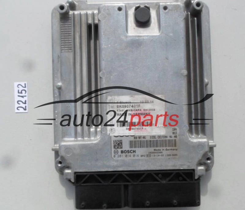 Μονάδα Ελέγχου Κινητήρα AUDI A4 A5 3.0 TDI BOSCH 0 281 014 014, 0281014014, 8K0 907 401 F, 8K0907401F, EDC17CP04 