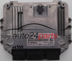  CALCULATEUR MOTEUR  FORD FOCUS 1.6 TDCI BOSCH 0 281 017 771, 0281017771, 9M51-12A650-BH, 9M5112A650BH 