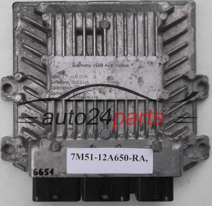 ECU ENGINE CONTROLLER  FORD 2.0 TDCI SIEMENS 5WS40331C-T,  FoMoCo 7M51-12A650-RA