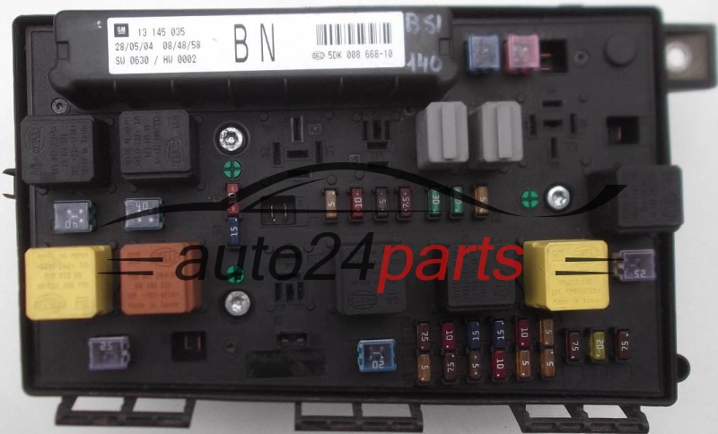 ELEKTRISCHER KASTEN SICHERUNGKASTEN SICHERUNG UND RELAIS STROMKASTEN RELAISKASTEN OPEL ASTRA H 1.7 CDTI GM 13 145 035 BN