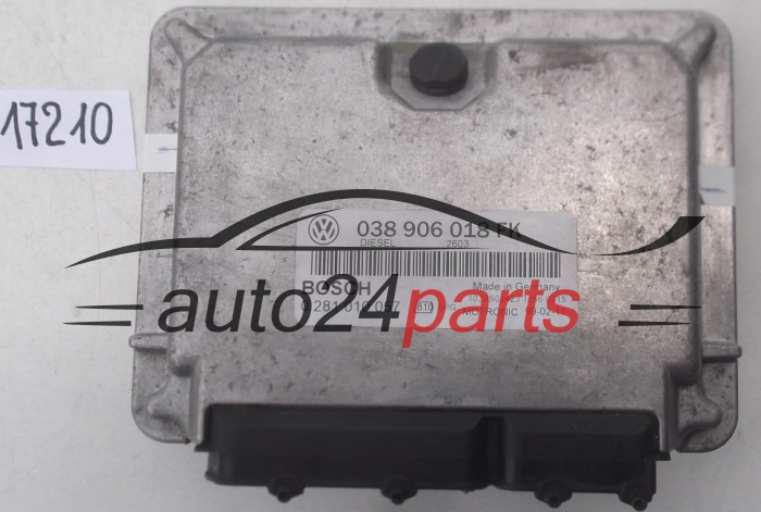 Μονάδα Ελέγχου Κινητήρα VW VOLKSWAGEN CADDY 1.9 TDI BOSCH 0 281 010 057, 0281010057, 038 906 018 FK, 038906018FK