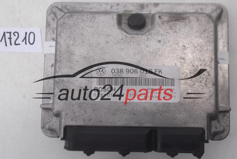 Μονάδα Ελέγχου Κινητήρα VW VOLKSWAGEN CADDY 1.9 TDI BOSCH 0 281 010 057, 0281010057, 038 906 018 FK, 038906018FK