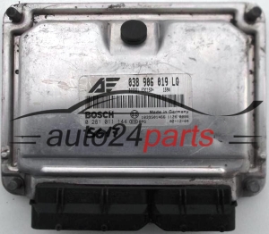 ΜΟΝΑΔΑ ΕΛΕΓΧΟΥ ΚΙΝΗΤΗΡΑ VW VOLKSWAGEN SHARAN SEAT ALHAMBRA 1.9 TDI 038906019LQ, 038 906 019 LQ, BOSCH 0281011144, 0 281 011 144, DIESEL EDC15P+ 1594 1039S01466