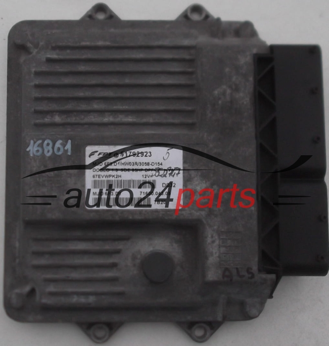 CENTRALINA DO MOTORE FIAT DOBLO 1.3 JTD MAGNETI MARELLI MJD 6F3.D1, MJD6F3D1, FPT 51792923, 71600.043.05, 7160004305