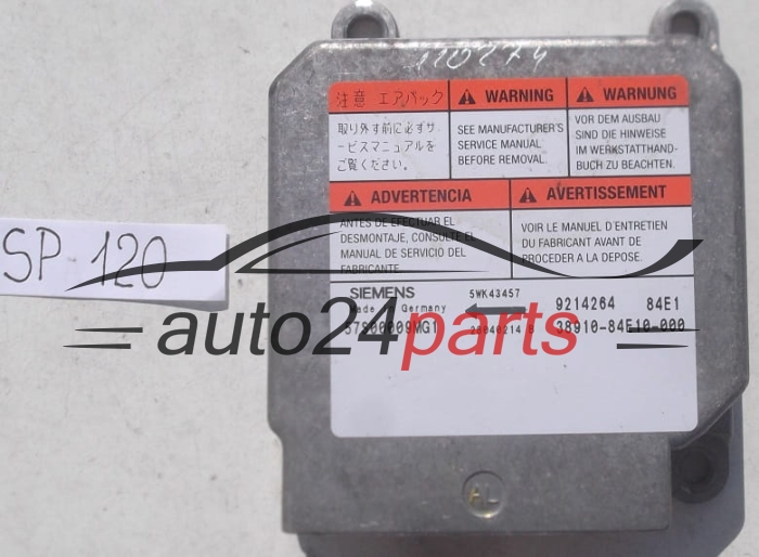 STEROWNIK MODUL PODUSZEK POWIETRZNYCH OPEL AGILA SIEMENS 5WK43457