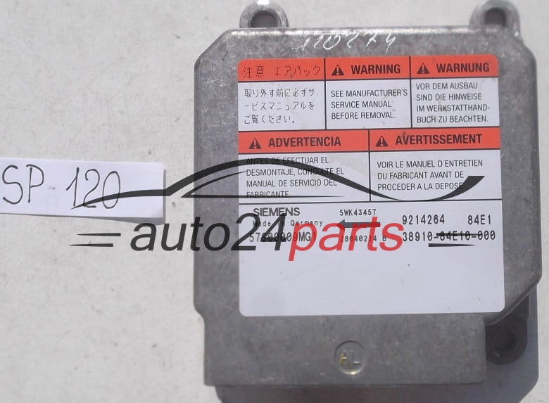 STEROWNIK MODUL PODUSZEK POWIETRZNYCH OPEL AGILA SIEMENS 5WK43457
