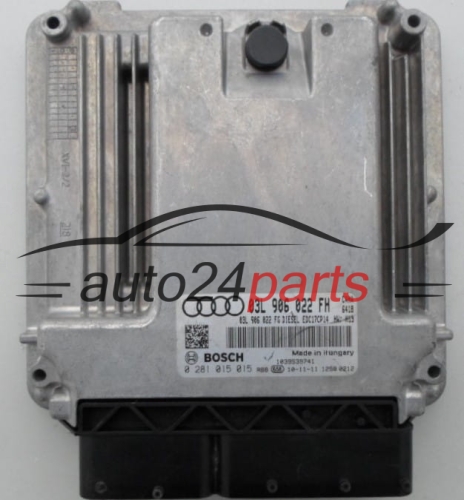 Μονάδα Ελέγχου Κινητήρα  AUDI 2.0 TDI BOSCH 0 281 015 015,  03L 906 022 FH
