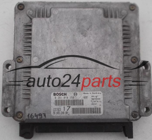 CENTRALINA DO MOTORE CITROEN JUMPY 2.0 HDI BOSCH 0 281 010 359, 0281010359, 9640324880, 96 403 248 80, EDC15C2 17