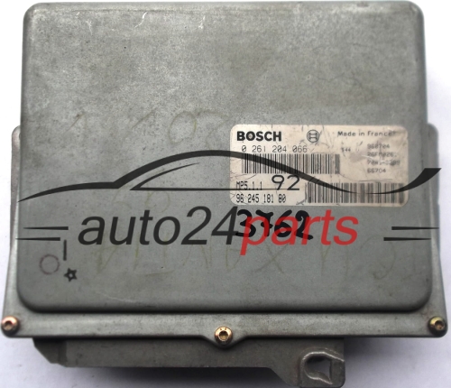 ECU ENGINE CONTROLLER PEUGEOT 406 CITROEN XANTIA 2.0 16V BOSCH 0261204066, 0 261 204 066, 9624518180, 96 245 181 80, MP5.1.1. 92