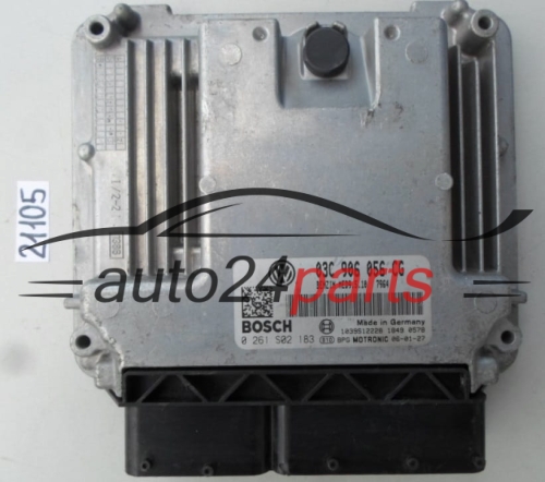VW VOLKSWAGEN GOLF 1.6 FSI 03C906056CG, 03C 906 056 CG, BOSCH 0261S02183, 0 261 S02 183, BENZIN MED9.5.10