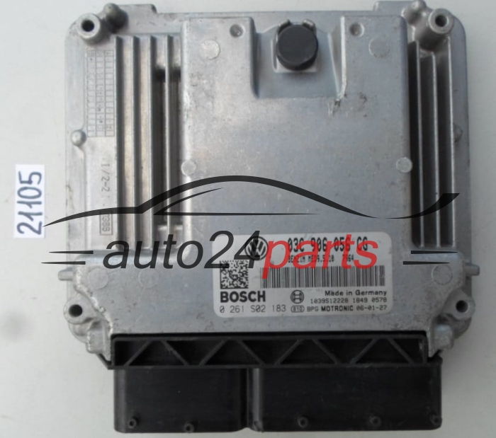 VW VOLKSWAGEN GOLF 1.6 FSI 03C906056CG, 03C 906 056 CG, BOSCH 0261S02183, 0 261 S02 183, BENZIN MED9.5.10