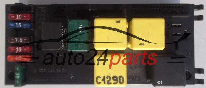 CAJA ELECTRICA DE FUSIBLES Y RELES MERCEDES W 203 002 542 03 19,  002 545 19 01
