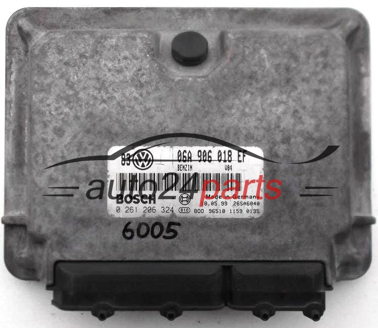 CENTRALINA DO MOTORE VW VOLKSWAGEN GOLF IV 4 BORA 2.0 8V 06A 906 018 EF, 06A906018EF, BOSCH 0 261 206 324, 0261206324