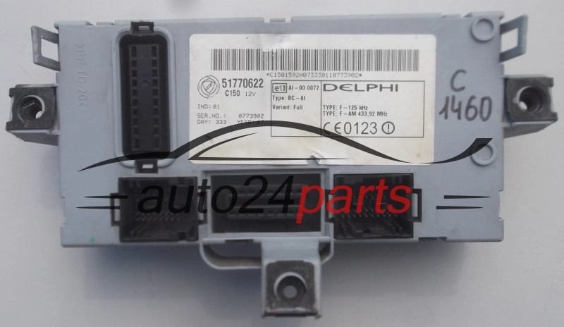 Centralina modulo comfort  FIAT DOBLO 188 1.9 JTD DELPHI 51770622