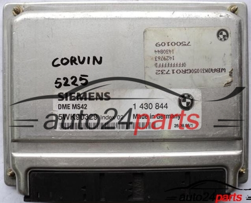 MOTORSTEUERGERÄT ECU STEUERGERÄT BMW E39 E46 SIEMENS 5WK90329 INDEX 2 DME MS42 1 430 844, 1430844