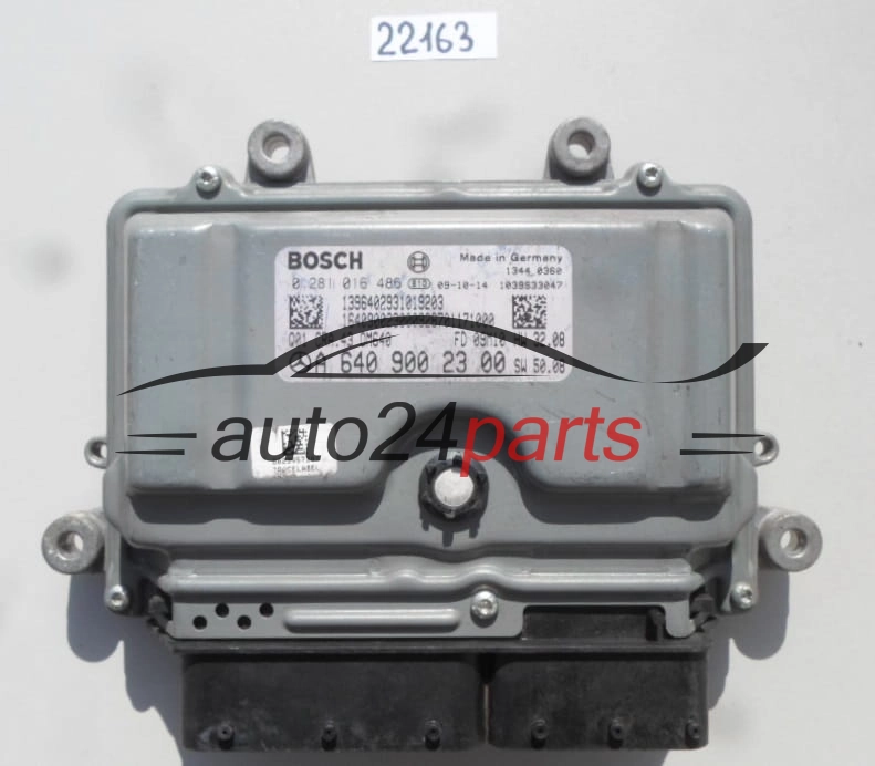 Μονάδα Ελέγχου Κινητήρα MERCEDES W245 BOSCH 0 281 016 486, 0281016486, A 640 900 23 00, A6409002300, CRA.43 