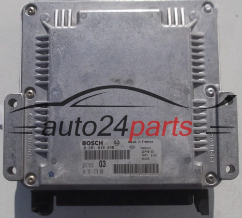 Μονάδα Ελέγχου Κινητήρα PEUGEOT 406 2.0 HDI BOSCH 0 281 010 248, 0281010248, 96 351 570 80, 9635157080, EDC15C2 