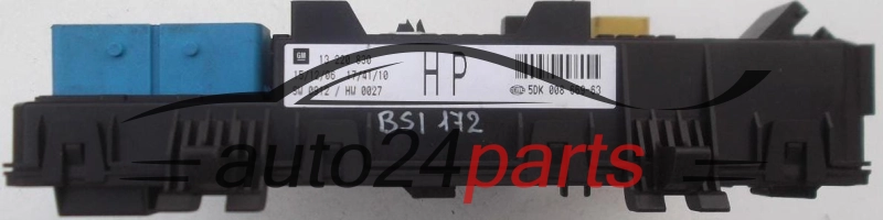 Central do sistema elétrico com caixa de relés e fusíveis, central de controle modul BSI OPEL ASTRA H ZAFIRA B GM 13 220 830 HP