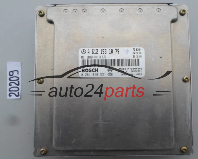 KOMPUTER STEROWNIK SILNIKA MERCEDES W203 2.7 CDI BOSCH 0 281 010 531, 0281010531, A 612 153 10 79, A6121531079