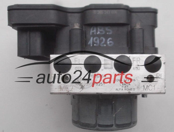 ABS POMPA LANCIA FIAT ALFA ROMEO BOSCH 0 265 243 606, 0265243606, 51956869, 0265956009 