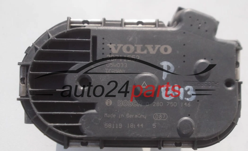 BOITIER DE PAPILLON FORD VOLVO 2.5T BOSCH 0 280 750 146, 0280750146, 30711552