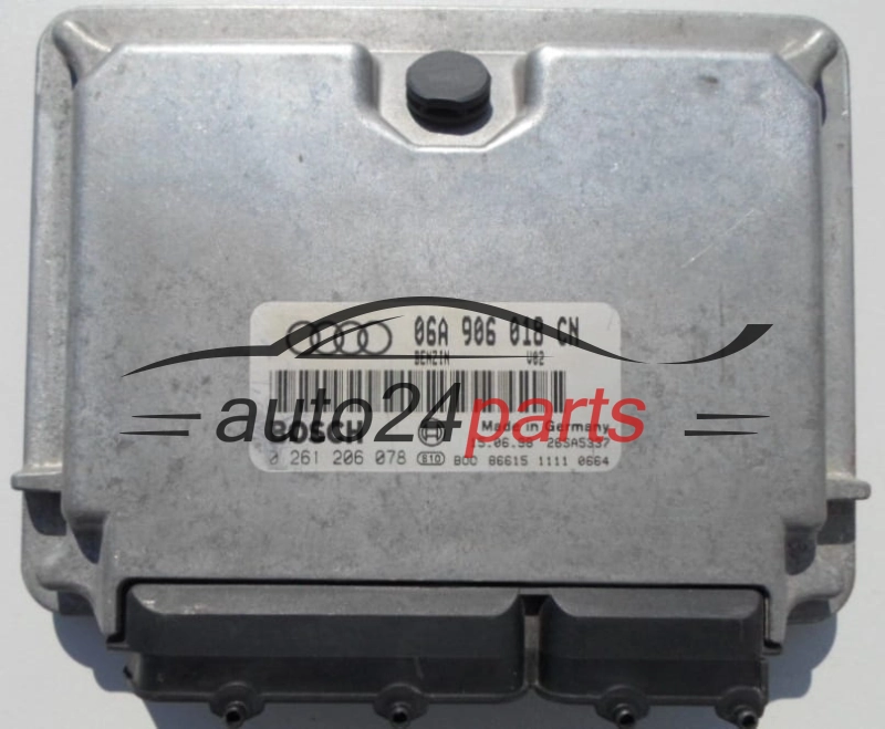 CALCULATEUR MOTEUR AUDI A3 1.8 AGN BOSCH 0 261 206 078,  06A 906 018 CN