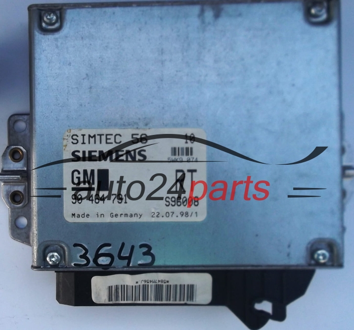 ECU ENGINE CONTROLLER OPEL VECTRA SIEMENS 5WK9 074