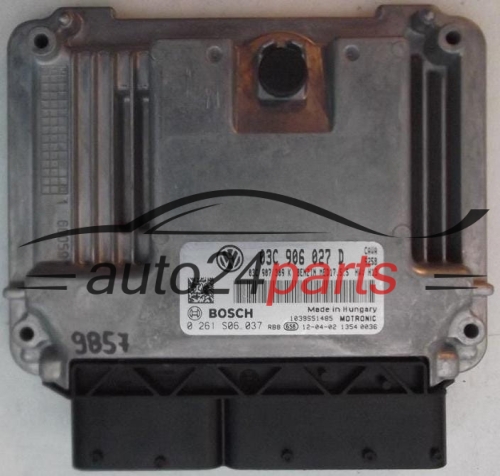 KOMPUTER STEROWNIK SILNIKA VW VOLKSWAGEN SHARAN 1.4 TSI BOSCH 0 261 S06 037, 0261S06037, 03C 906 027 D, 03C906027D - 