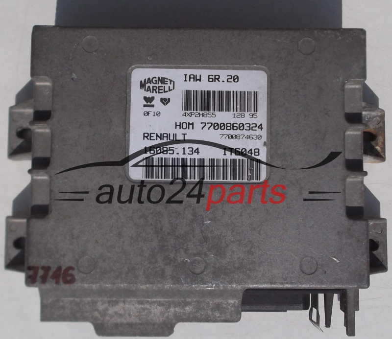 Μονάδα Ελέγχου Κινητήρα RENAULT TWINGO 1.2, MAGNETI MARELLI IAW 6R.20, IAW6R20, 7700860324, 7700874630, 16085.134, 16085134
