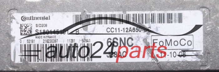ECU ENGINE CONTROLLER FORD TRANSIT 2.4 TDCI CONTINENTAL S180145101 B