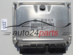 KOMPUTER STEROWNIK SILNIKA VOLKSWAGEN VW SKODA, AUDI 1.9 TDI, BOSCH 0281 012 920, BOSCH 0281012920, 038 906 019 PB, 038906019PB