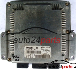 ECU CENTRALITA DE MOTOR FIAT ULYSSE 2.0 JTD BOSCH 0281011031, 0 281 011 031, 9646719080, 96 467 190 80, 9640938180 EDC15C2 58 