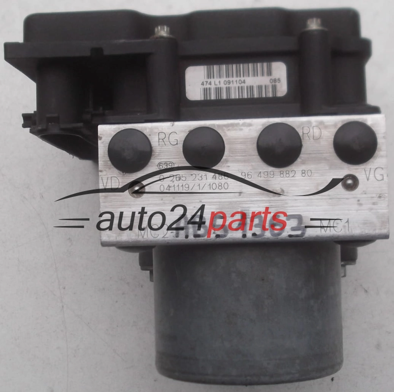 ABS CENTRALINA POMPA  BOSCH 0 265 231 486, 0265231486, 96 499 882 80, 9649988280, 0 265 800 395, 0265800395