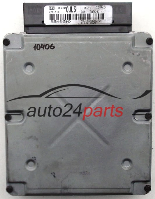 KOMPUTER STEROWNIK SILNIKA FORD MONDEO 2.0, 98BB-12A650-KH, 98BB12A650KH, 0WL5