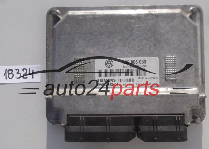 KOMPUTER STEROWNIK SILNIKA VOLKSWAGEN POLO 1.2 SIEMENS 5WP40163 04, 5WP4016304, 03E 906 033 , 03E906033, SIMOS 3PE 4340