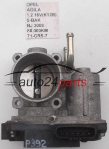 DROSSELKLAPPE  OPEL AGILA 1.2 16V (K12B) 5-BAK 86.000KM 71-GRS-7, 71GRS7