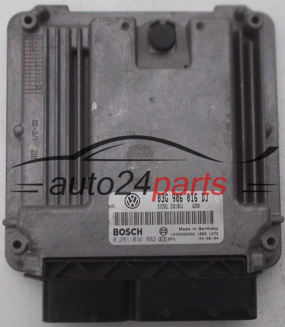 Μονάδα Ελέγχου Κινητήρα SKODA OCTAVIA 1.9 TDI BOSCH 0 281 011 883, 03G 906 016 DJ