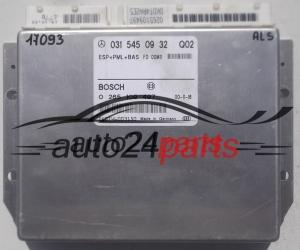 STEUERGERAT ABS ESP+PML+BAS MERCEDES W220 BOSCH 0 265 109 497, 0265109497, A 031 545 09 32, A0315450932, 0315450932