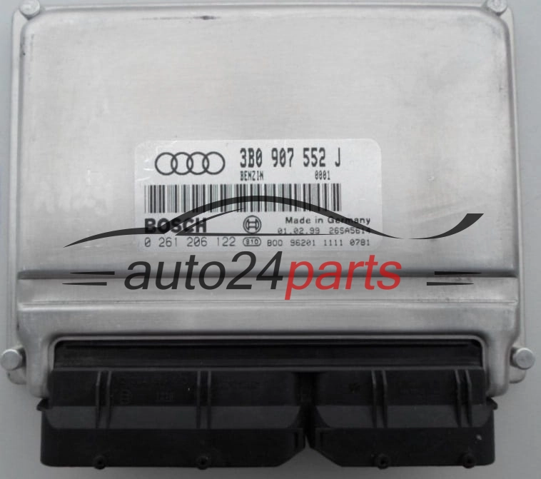 Μονάδα Ελέγχου Κινητήρα AUDI A4 A6 2.4 BOSCH 0 261 206 122,  3B0 907 552 J
