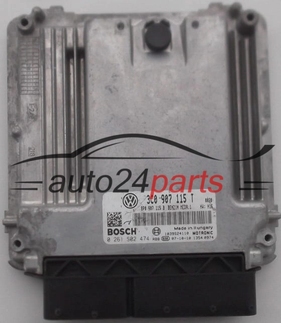 Μονάδα Ελέγχου Κινητήρα VOLKSWAGEN PASSAT 2.0 TSI BOSCH 0 261 S02 474, 3C0 907 115 T