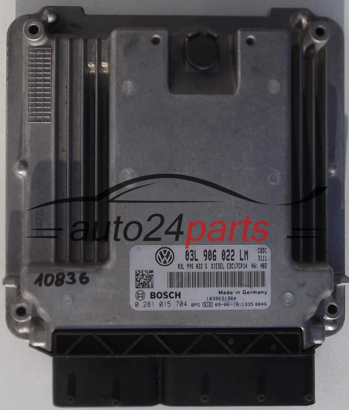 KOMPUTER STEROWNIK SILNIKA VW VOLKSWAGEN GOLF PLUS II, BOSCH 0 281 015 704