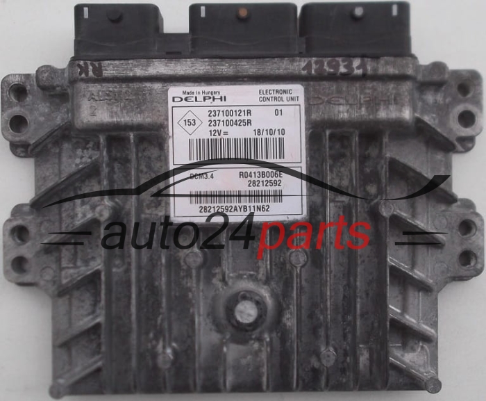 Μονάδα Ελέγχου Κινητήρα RENAULT MEGANE 1.5 HDI DELPHI R0413B006E, 237100121R, 237100425R, 28212592