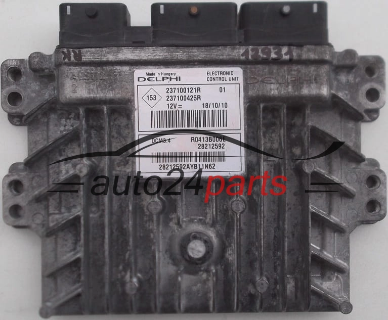 Μονάδα Ελέγχου Κινητήρα RENAULT MEGANE 1.5 HDI DELPHI R0413B006E, 237100121R, 237100425R, 28212592