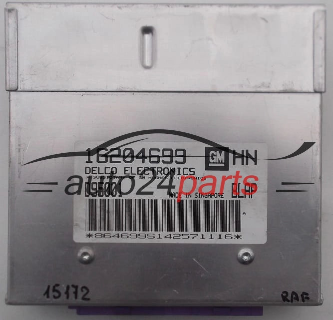 KOMPUTER STEROWNIK SILNIKA OPEL ASTRA 1.4, 16204699 HN