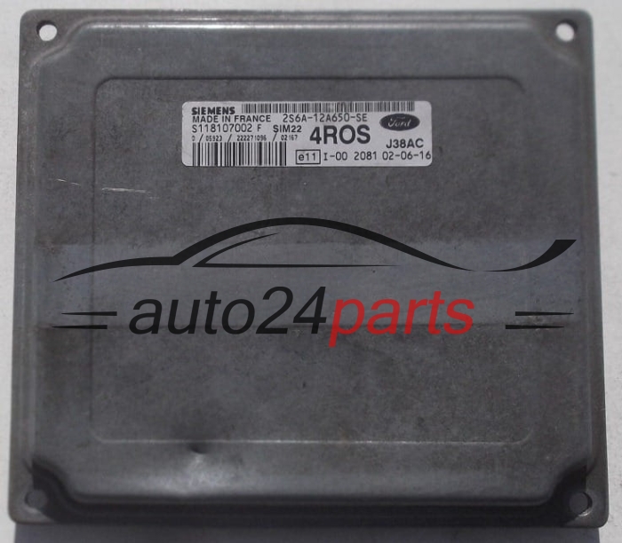 ECU ENGINE CONTROLLER FORD FIESTA 1.4 SIEMENS S118107002 F