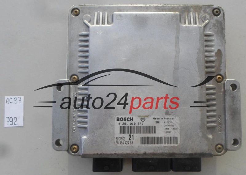 CITROEN XSARA 2.0 HDI BOSCH 0 281 010 871, 0281010871, 96 454 424 80, 9645442480, EDC15C2 21 